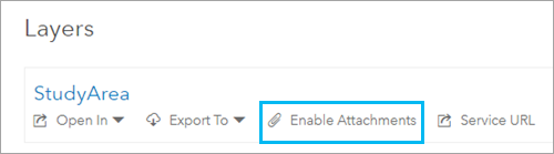 Enable Attachments Enable Attachments