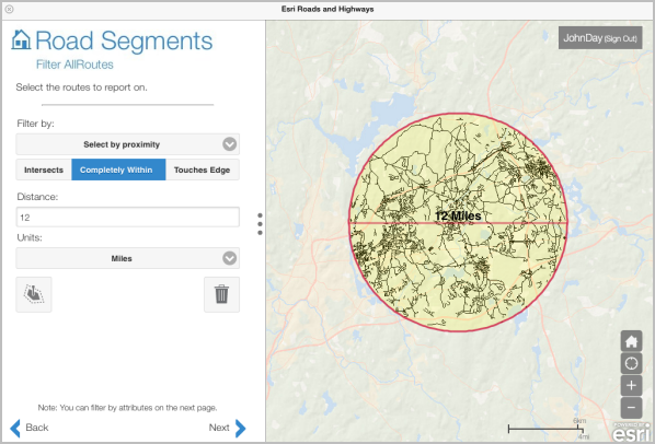 Selection by proximity Selection by proximity
